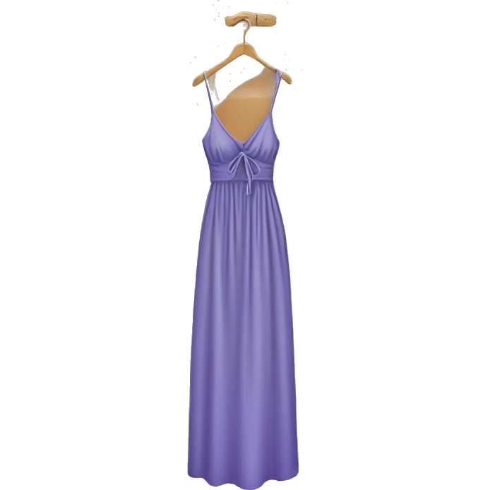 tight maxi dress with straps hanger emoji