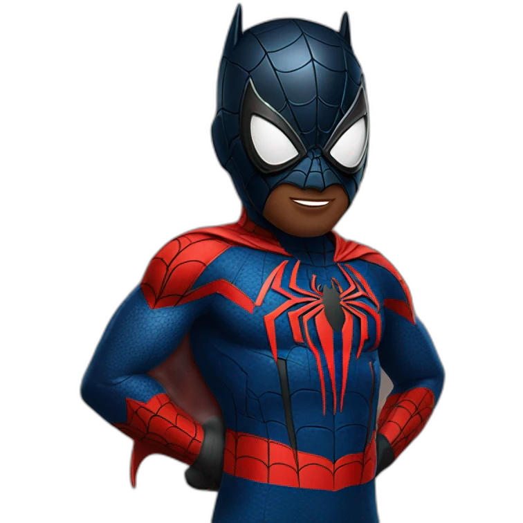 spider-man with batman suit emoji