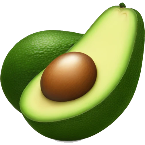 Avocado with a heat   emoji