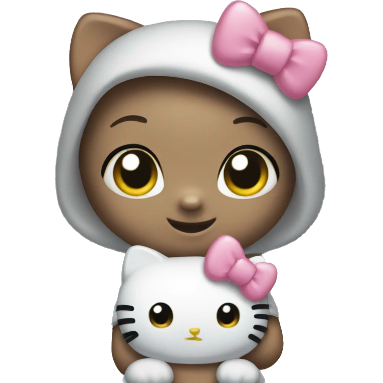 Cute hello kitty  emoji