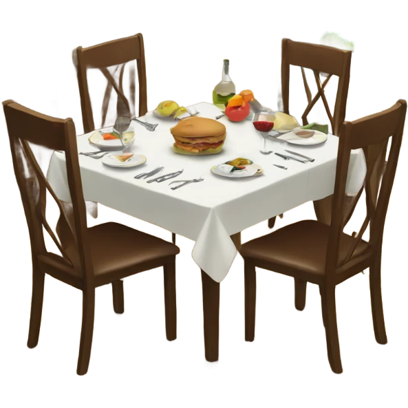 Dinner table emoji
