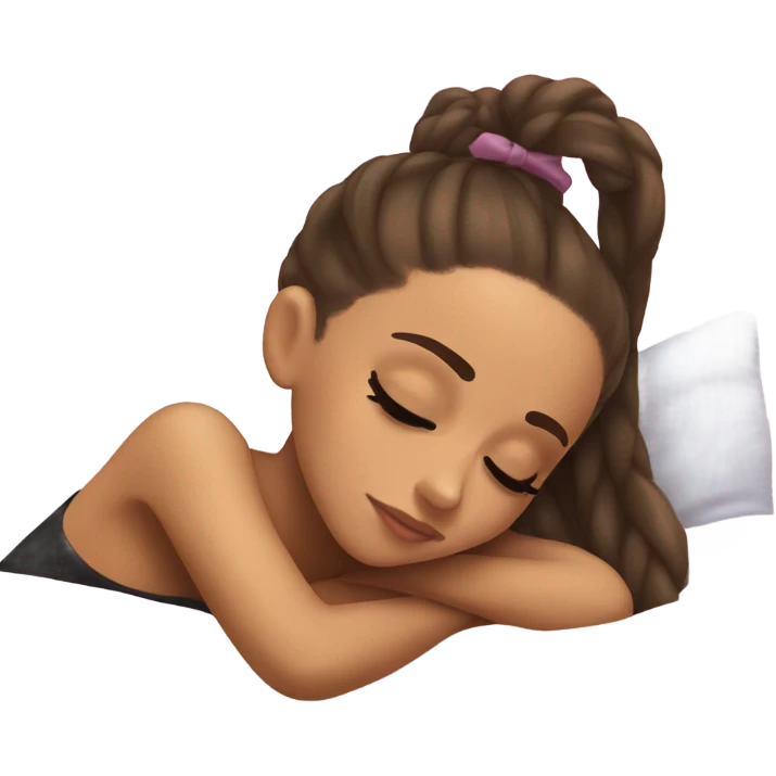 Ariana Grande sleeping emoji