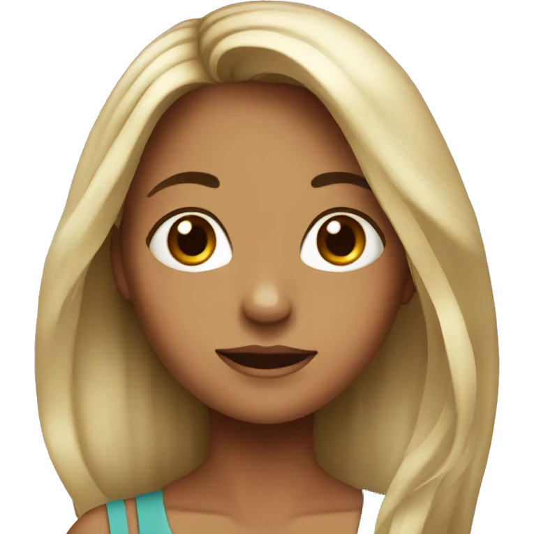 girl with long hair red cherry emoji