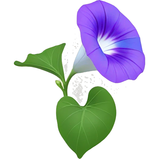 Morning glory flower emoji