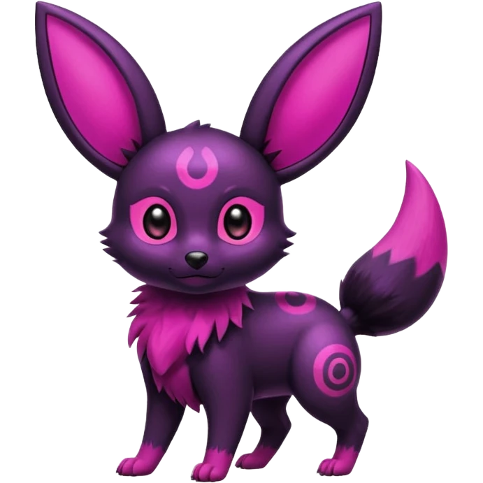 Magenta Grassy Short Umbreon-Noibat-hybrid emoji