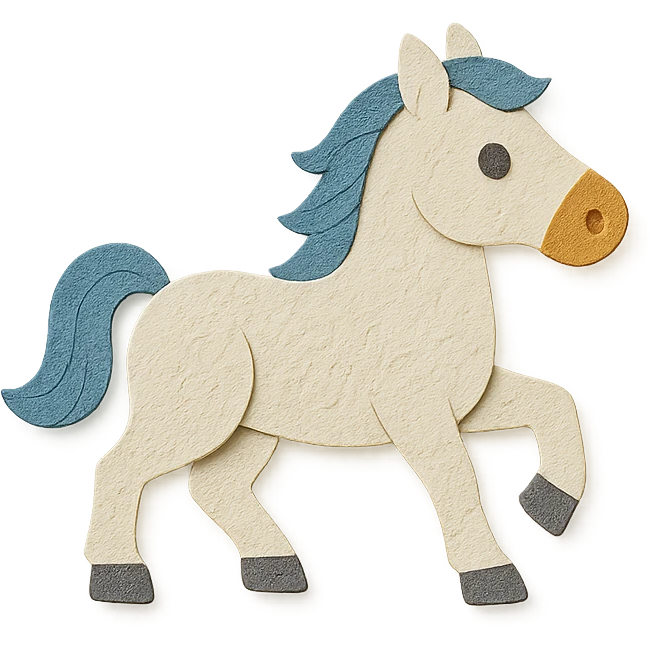 white horse emoji