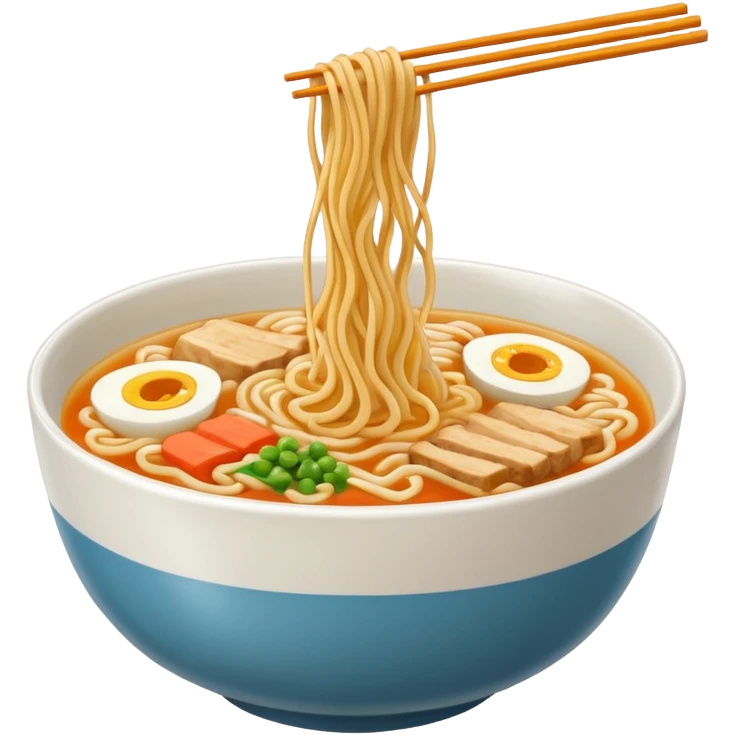 fideos ramen sin sopa emoji