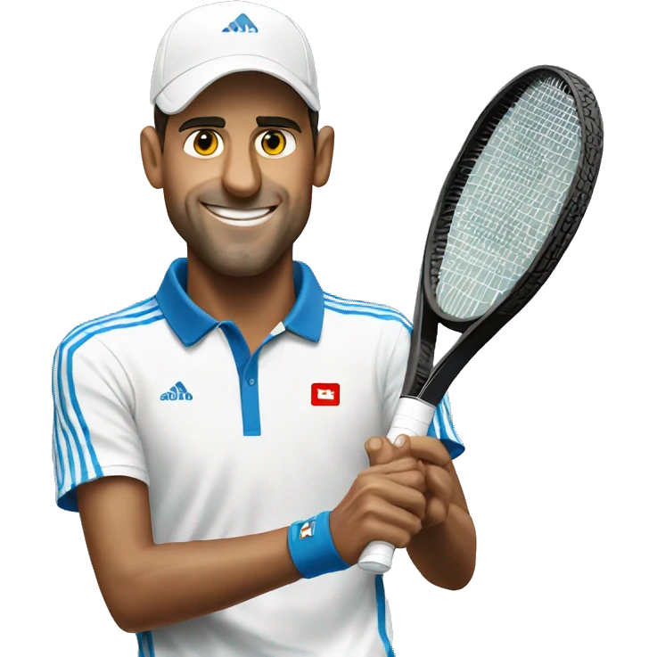 djokovic playing tennis emoji