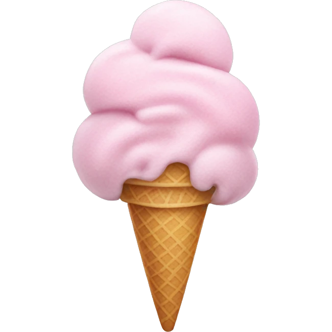 cotton candy ice cream emoji