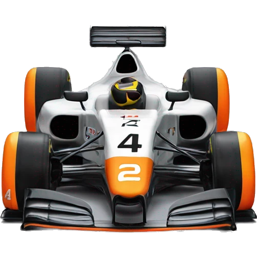 2024 miami livery mclaren formula 1 car with number 4 emoji