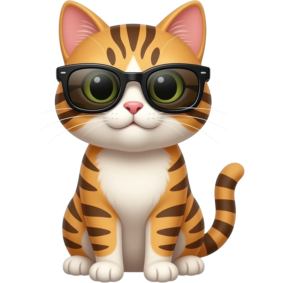 Cat wearing sunglasses emoji