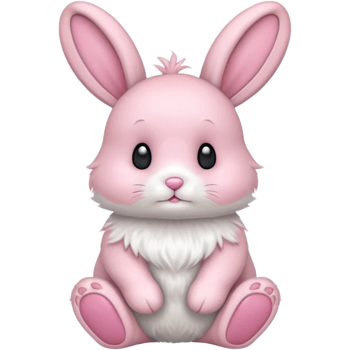 A pink bunny  emoji