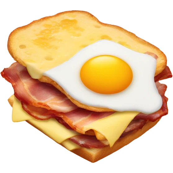 Bacon egg an cheese  emoji