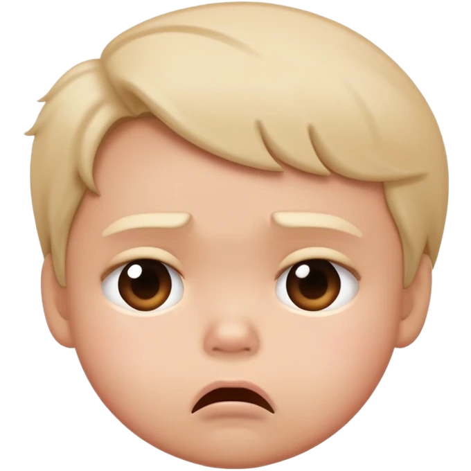 a pouting face as if it was a toddler being told No and throwing a fit  emoji