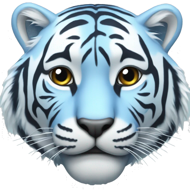 light blue tiger  emoji
