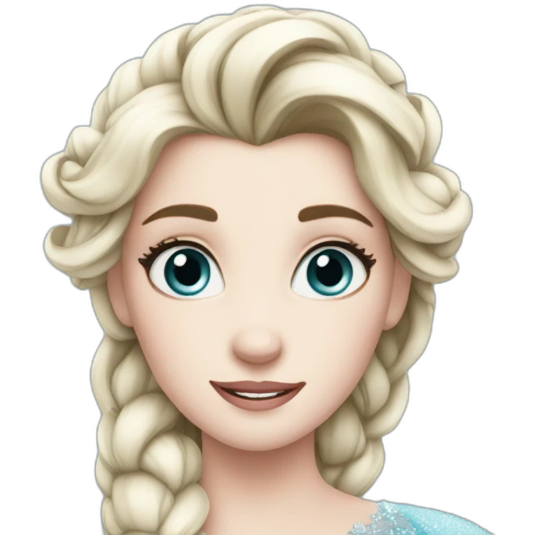 elsa face emoji