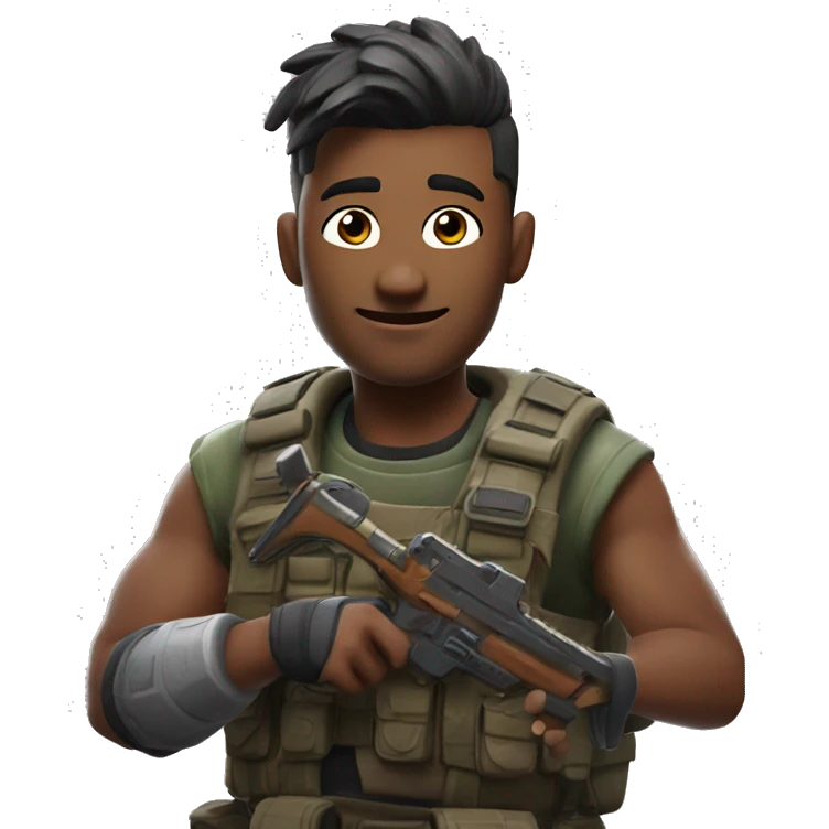 Playing Fortnite ￼ emoji