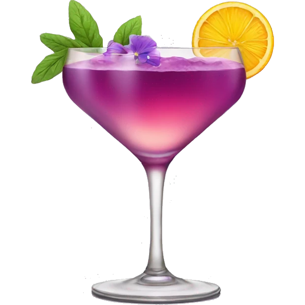 COCKTAIL WITH VIOLET emoji