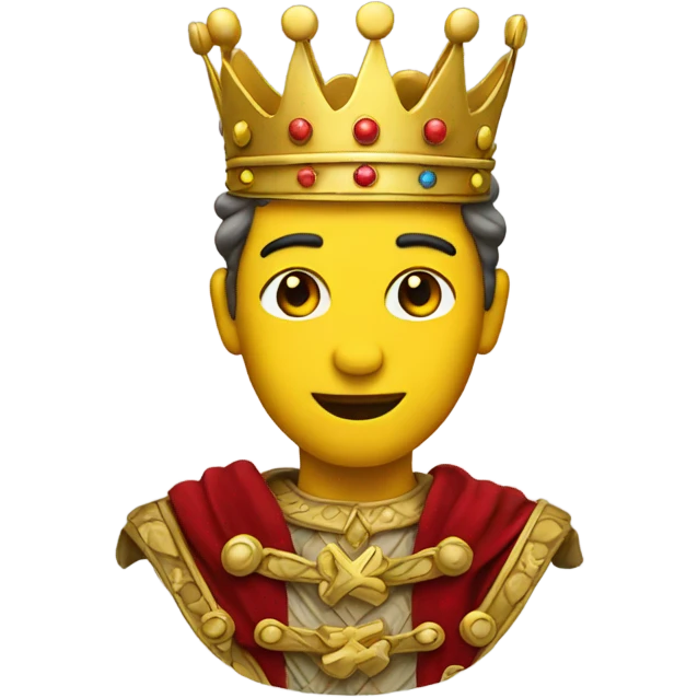 King emoji yellow  emoji