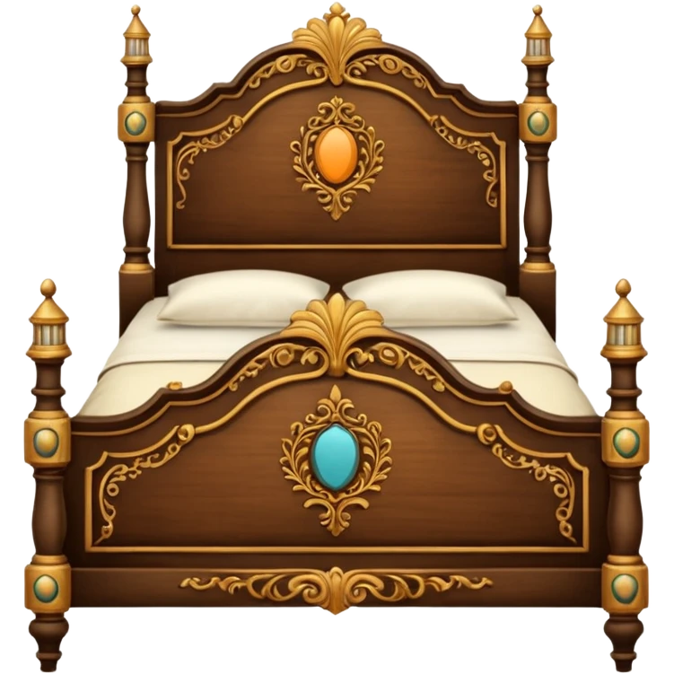 vintage antique old academia wooden aesthetic bed emoji