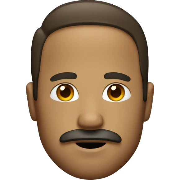 Man with mustache and goatee  emoji