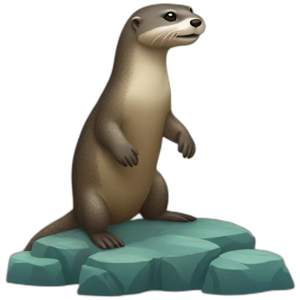 loutre sur tortue emoji