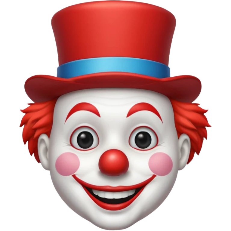 Clown with mini top hat emoji