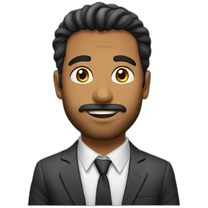 فتاه شعرها اسود لابسه بلوڤر ازرق emoji