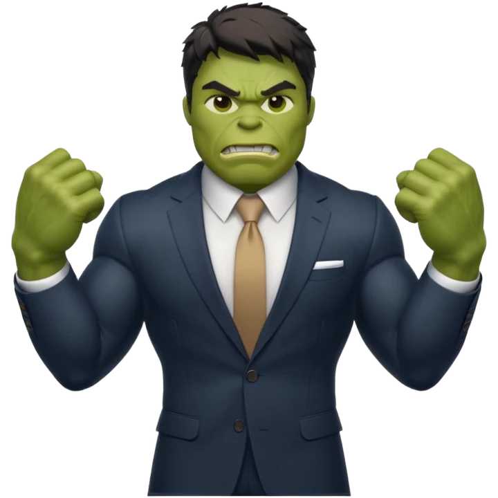 Hulk on shuit emoji