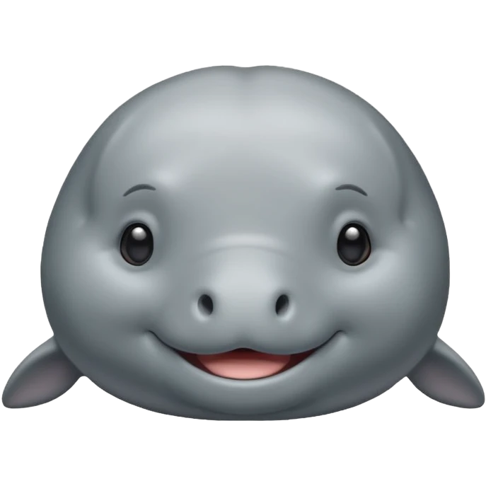 Happy manatee emoji