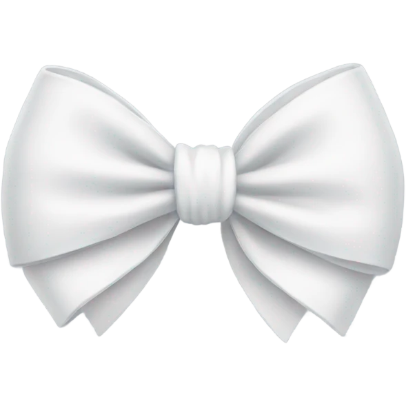 a white bow emoji