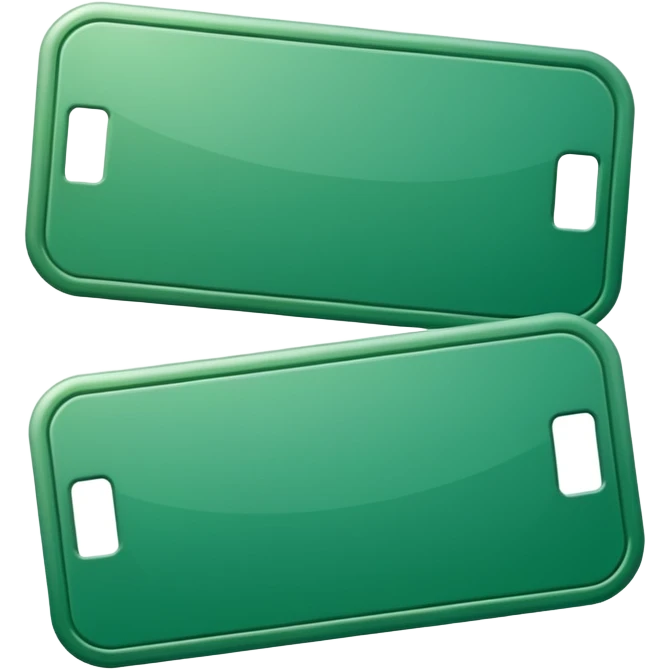 green ticket with no text emoji