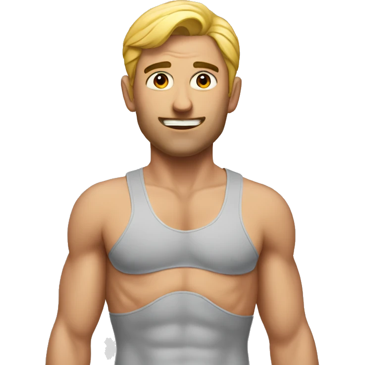 Man with a bra on emoji