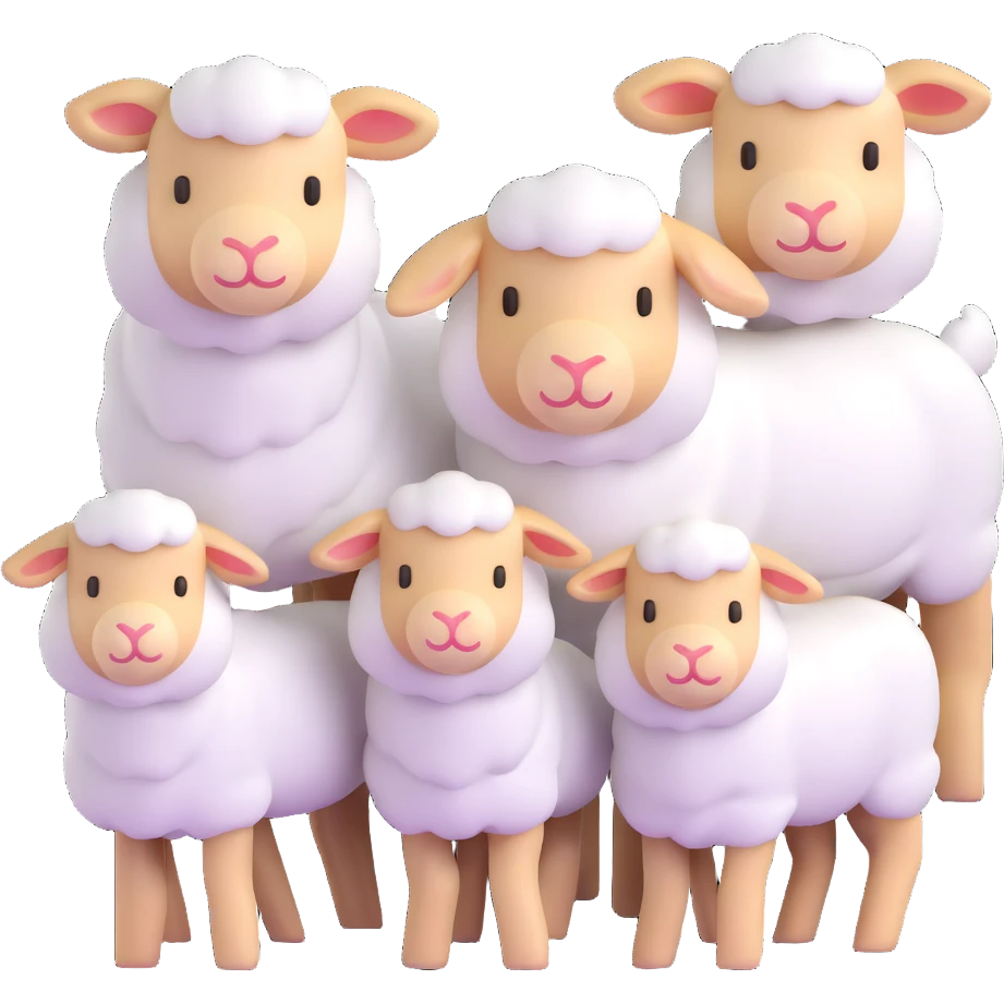 group of lambs emoji