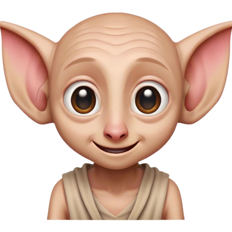Dobby smiling and blushing  emoji