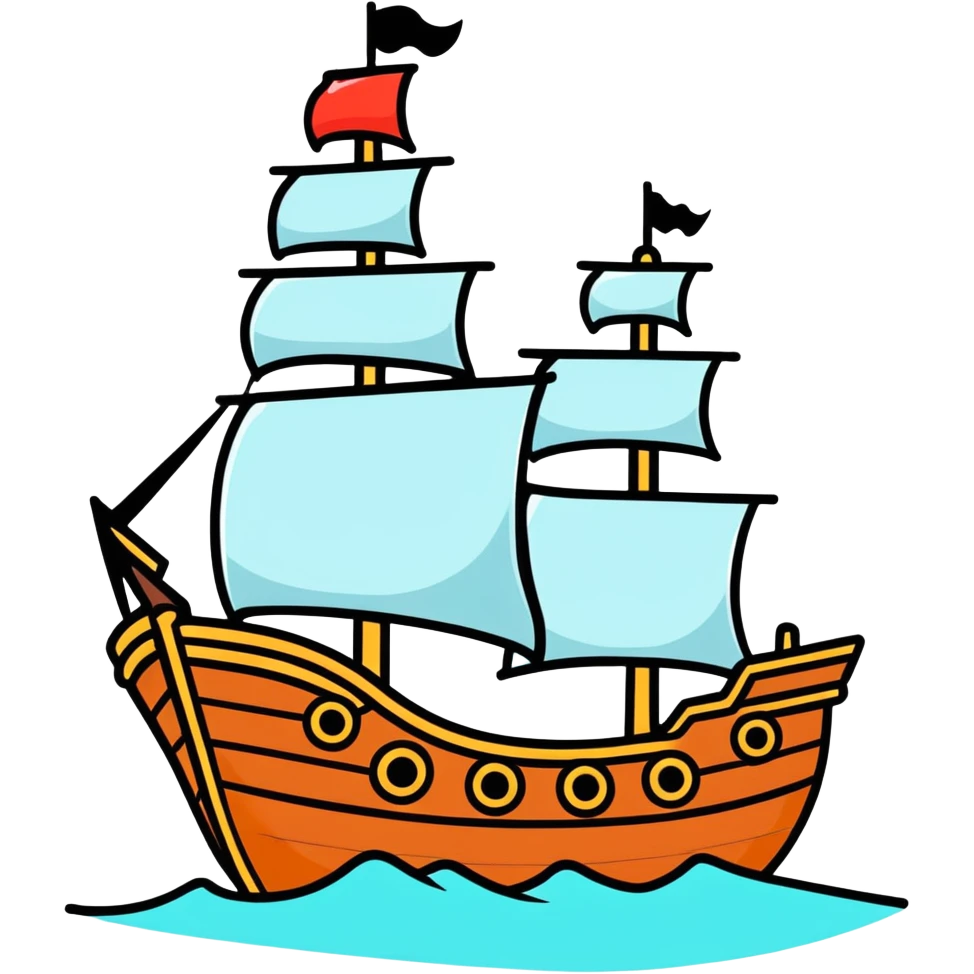 pirate ship emoji