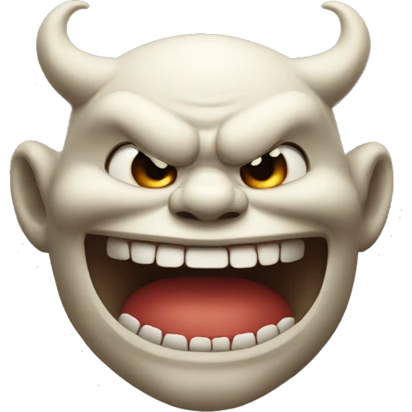 japanese demon waving emoji