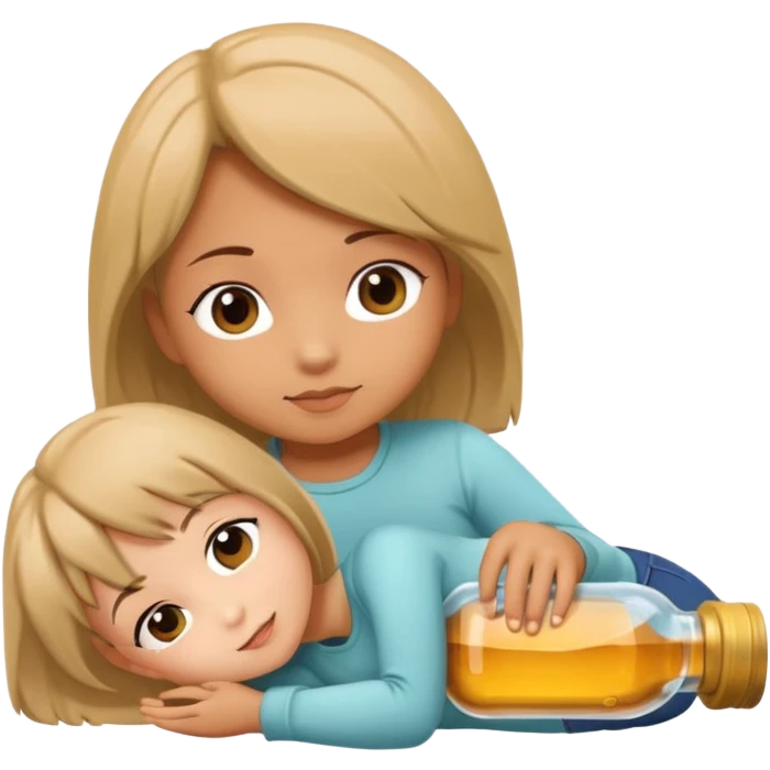 toki chibi styliaus sukurk kad guli ant buteliuko  emoji