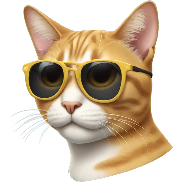 Cat with sunglasses emoji