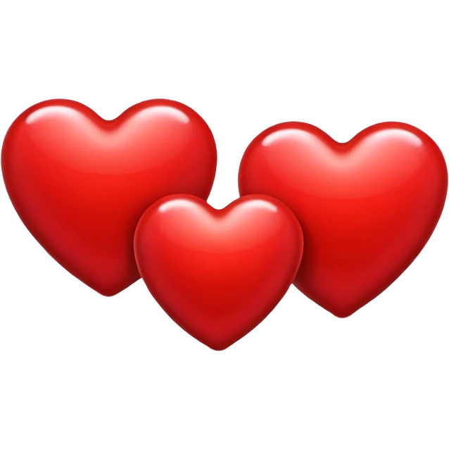 three hearts emoji