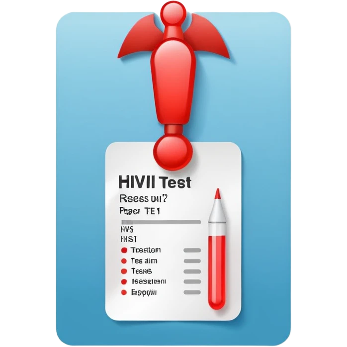 HIV positive or negative result emoji