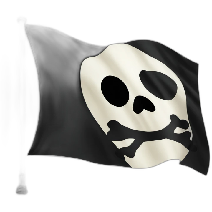 apple jolly Roger flag emoji