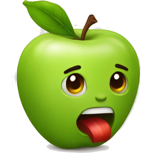 Manzana y cebolleta emoji