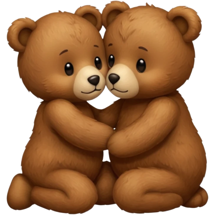 Adorabear and teddy kiss  emoji
