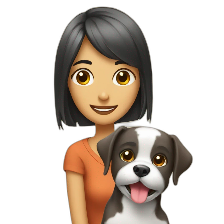 Chat ami avec chien emoji