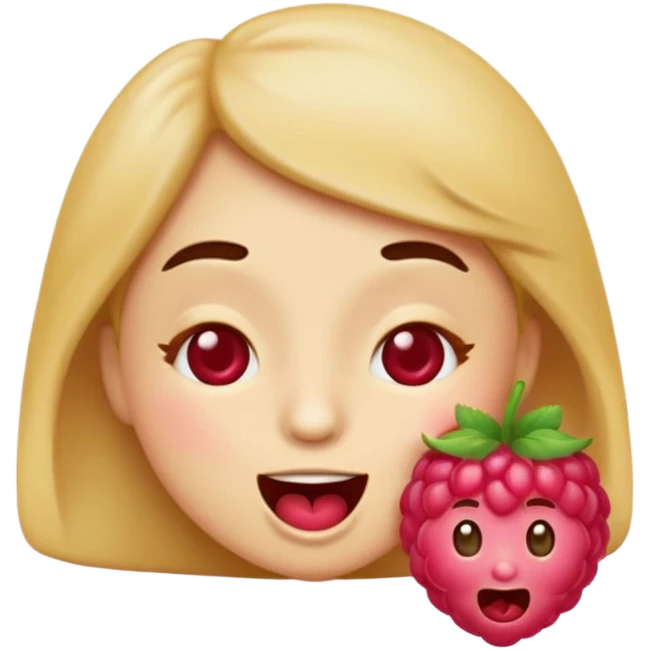 Emoji face winking blowing “raspberry” emoji