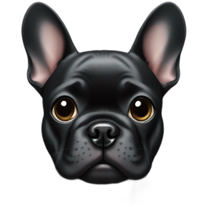black frenchie emoji