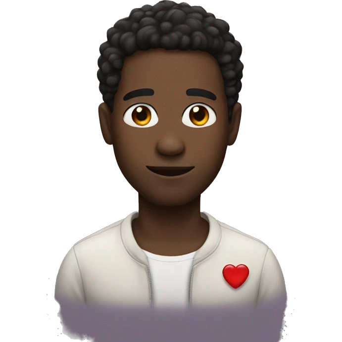 Black guy with heart eyes emoji