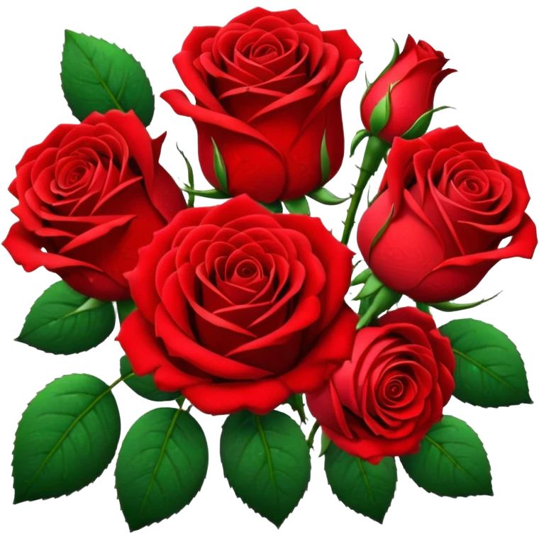 Realistic 12 blood red roses, full bouquet,  dew drops, high definition emoji