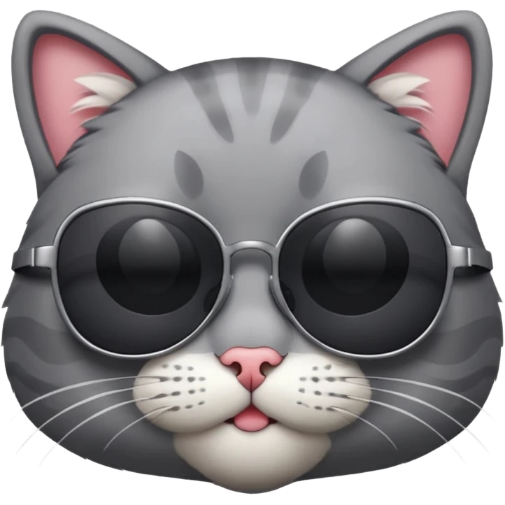 Cat wearing sunglasses emoji